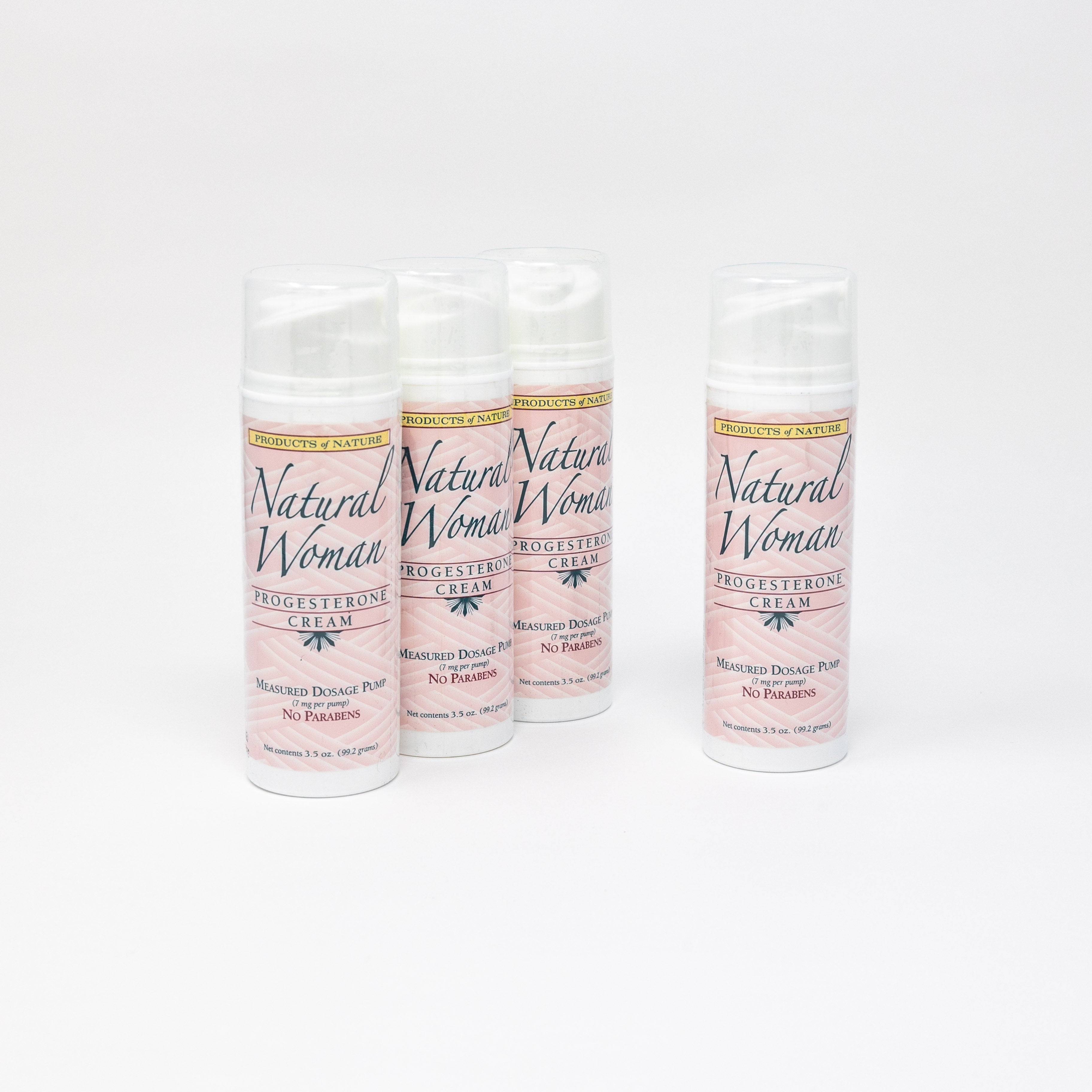 Natural Woman Progesterone Cream - Buy 3 get 1 free - 3.5 oz. pumps